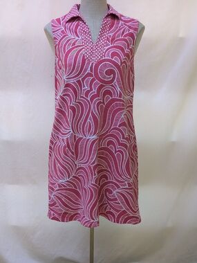J. McLaughlin Joanna Sleeveless Dress In Pink Swirl